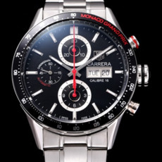 TAG HEUER 태그호이어 까레라 최신형 CV2A1F.BA0796 모나코 그랑프리 에디션 크로노그래프 블랙 다이얼 브레이슬릿 오토매틱 무브먼트 tag0339 - TAG Heuer Carrera Monaco Grand Prix Calibre 16 Limited Edition Chronograph Black Dial Bracelet 7750B-2 High Quilty Automatic Movement