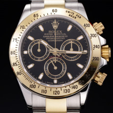 ROLEX 로렉스 데이토나 코스모그래프 116503 18K 옐로우 골드 콤비 크로노그래프 블랙 다이얼 오이스터 브레이슬릿 신형 7750B-2 오토매틱 무브먼트 rol0615