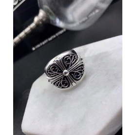 CHROME HEARTS 크롬하츠 남성용 925실버 십자꽃반지 16~26호