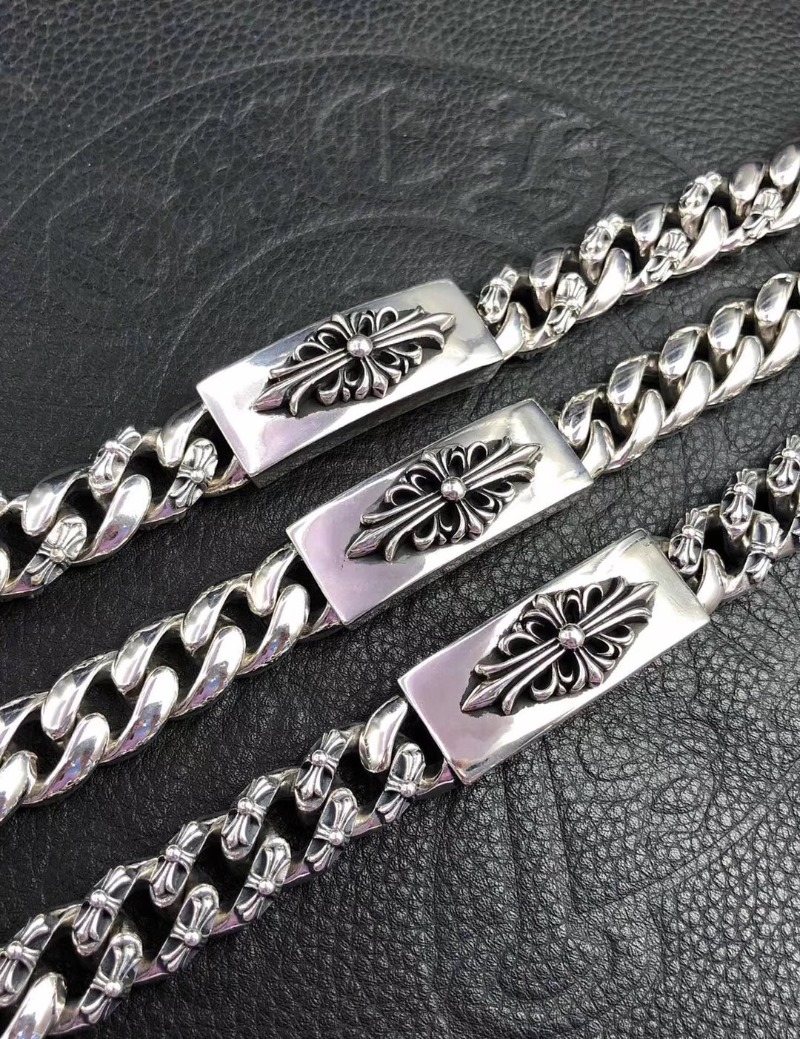 CHROME HEARTS 크롬하츠 925실버 남성팔찌 3디자인 (폭15mm)