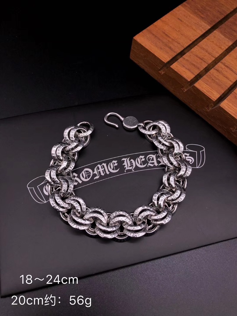CHROME HEARTS 크롬하츠 925실버 남녀공용 팔찌