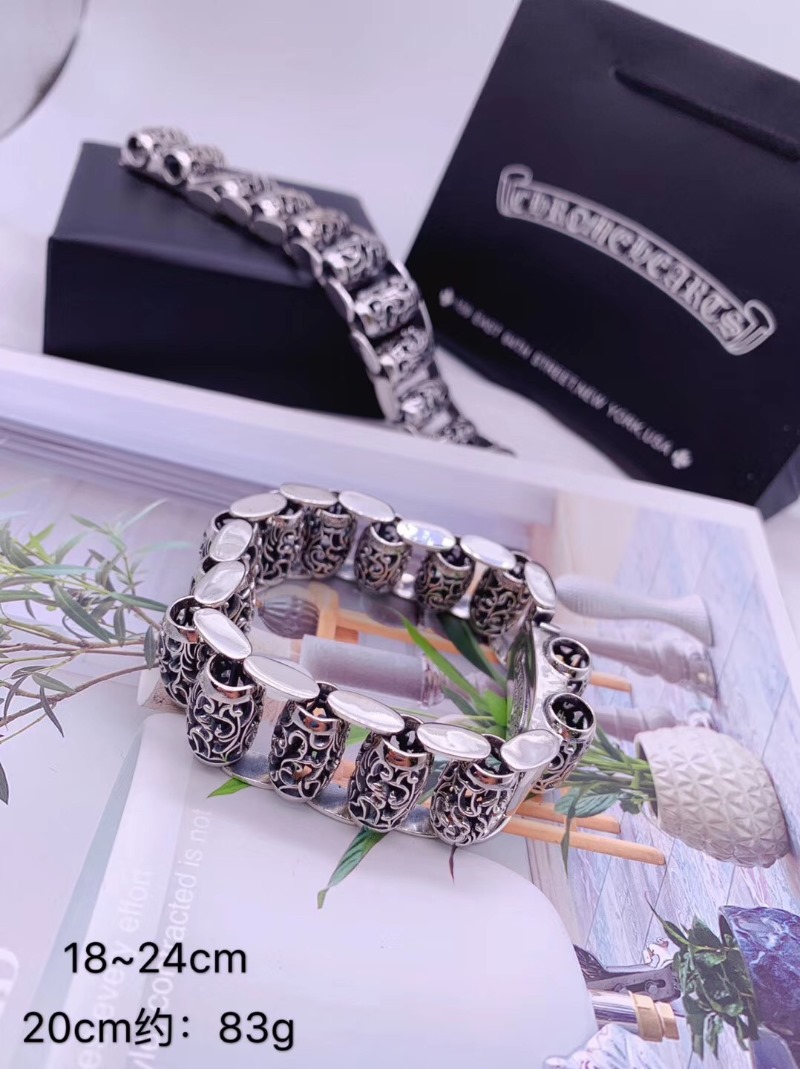 CHROME HEARTS 크롬하츠 925실버 남녀공용 팔찌