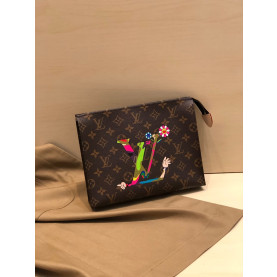 LOUIS VUITTON 루이비통 2020 모노그램 남여공용 클러치백 M47542,LOUB1662 ,26cm,브라운