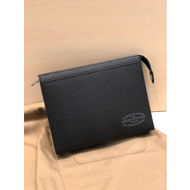 LOUIS VUITTON 루이비통 2020 포쉐트 보야지 남여공용 클러치백 M30395,LOUB1809,27cm,블랙,블루