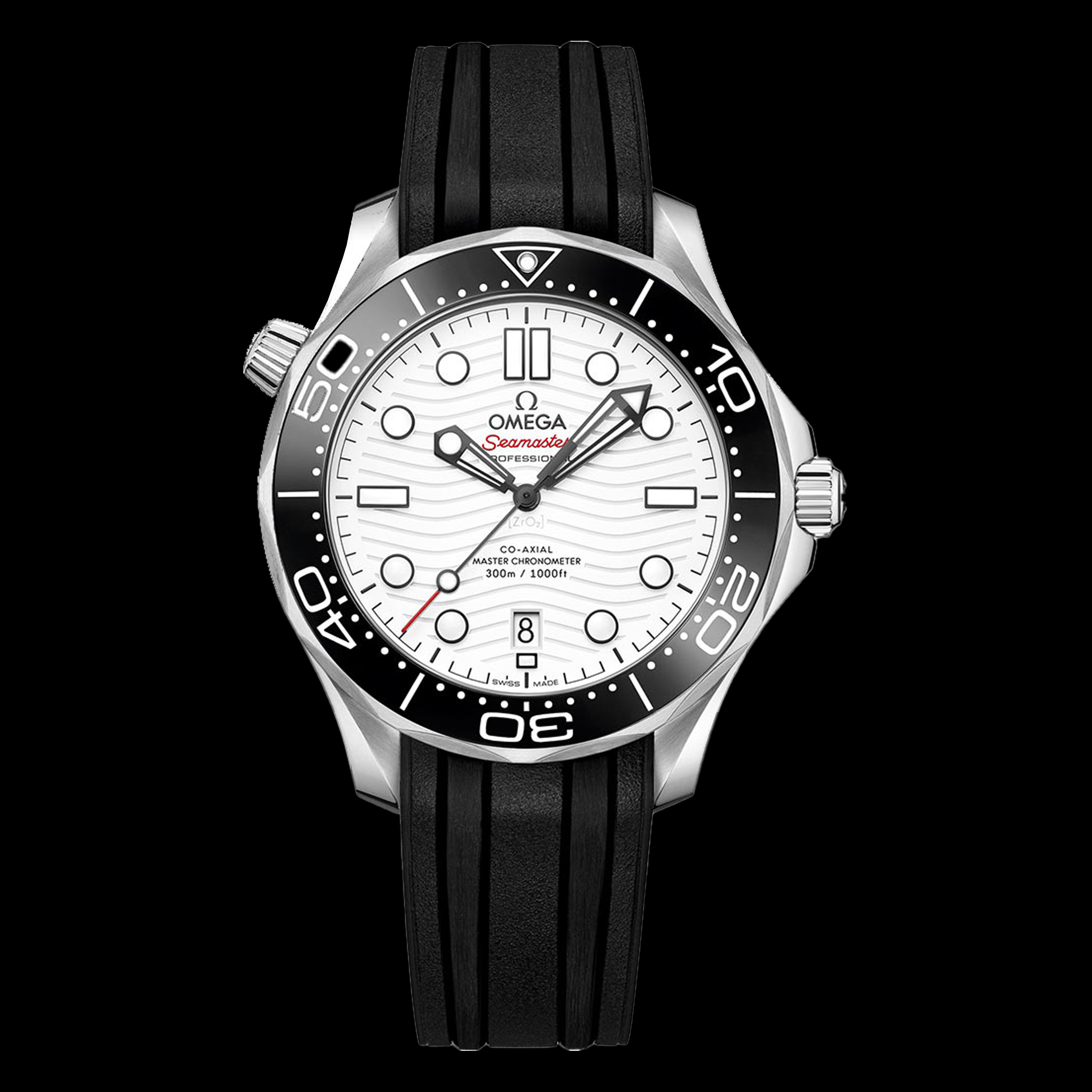 OMEGA 오메가 씨마스터 다이버 300M 코-액시얼 Cal.8800 마스터 크로노메터 42mm 세라믹 제질 화이트다이얼 omg0887 - Omega Seamaster Diver 300M OMEGA Co-Axial Master Chronometer 42 mm White Dail Ceramic Bezel Automatic Movement