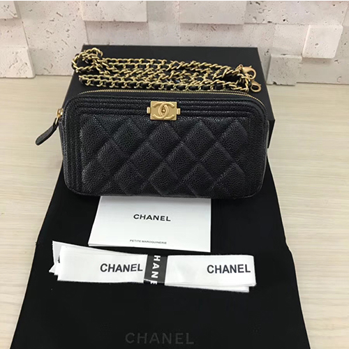 CHANEL 샤넬 보이 더블 지퍼 미니백 A31038-8