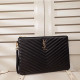 SAINT LAURENT 생로랑 쉐브론 모노그램 클러치 440222-1