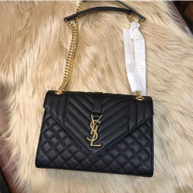 SAINT LAURENT 생로랑 믹스드 마틀라세 모노그램 사첼백 428134