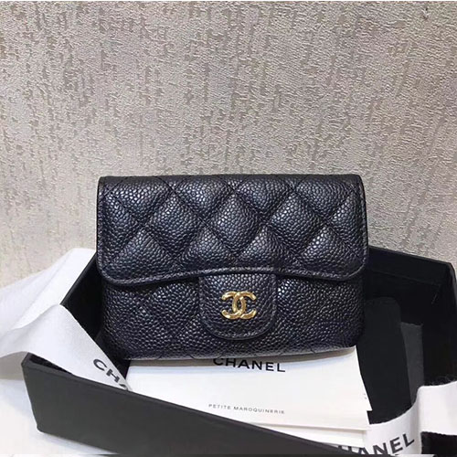 CHANEL 샤넬 캐비어 클래식 카드&동전지갑