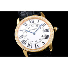 CARTIER 까르띠에 롱드솔로 36mm 쿼츠-10 WR000451