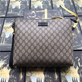 GUCCI 구찌 캔버스 GG 슈프림 에덴 스트랩 클러치 523293