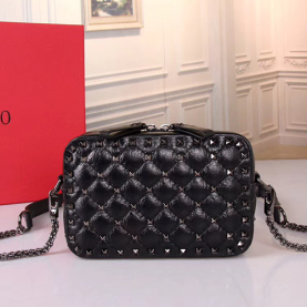 VALENTNIO 발렌티노 카메라백 GARAVANI ROCKSTUD SPIKE BOX BAG V10800
