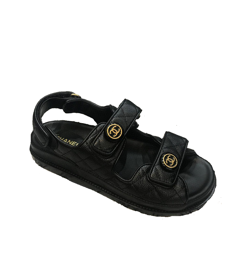 CHANEL 샤넬 벨크로 레더 샌들 C0891 4COLOR