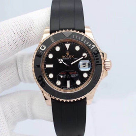 ROLEX 로렉스 1:1 제작 베스트 에디션 요트마스터 116655 블랙 세라믹 베젤 블랙 다이얼 러버스트랩 오토매틱 무브먼트 rol0461