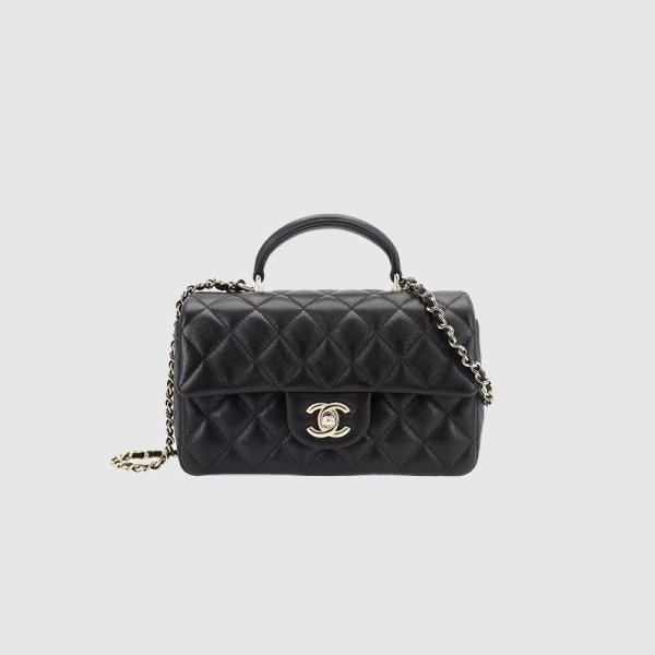 CHANEL 샤넬 탑핸들 뉴미니 플랩백 AS2431