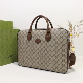 GUCCI 구찌 인터로킹 GG 브리프케이스 서류가방 케이스