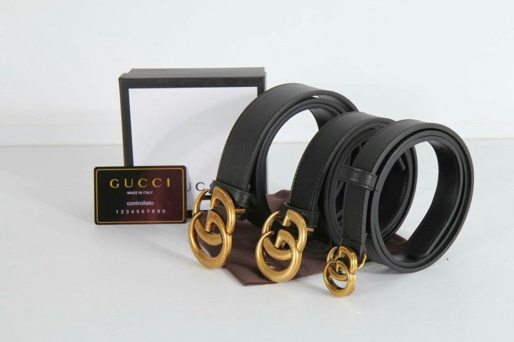 GUCCI 구찌 더블G 버클 가죽벨트(수입)