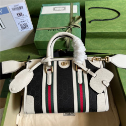 GUCCI 구찌 스몰 캔버스 핸드백 715772