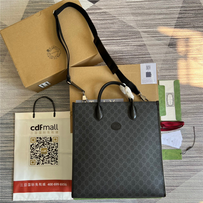 GUCCI 구찌 인터로킹 G 미디엄 토트백 674155