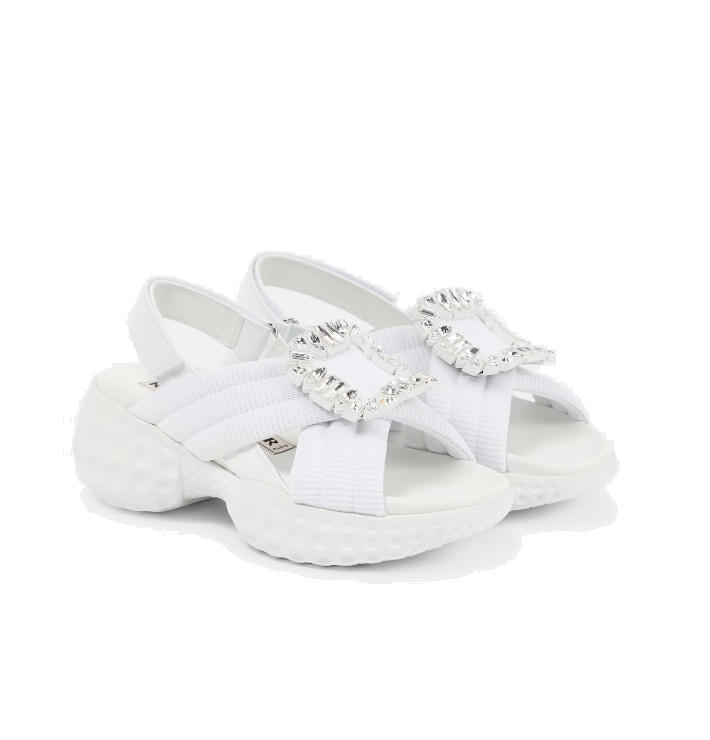  ROGER VIVIER 로저비비에 바이 비브런 라이트 스트라스 버클 샌들