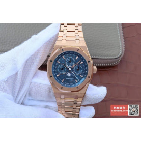 AUDEMARS PIGUET 오데마피게 로얄오크 로즈골드 블루다이얼