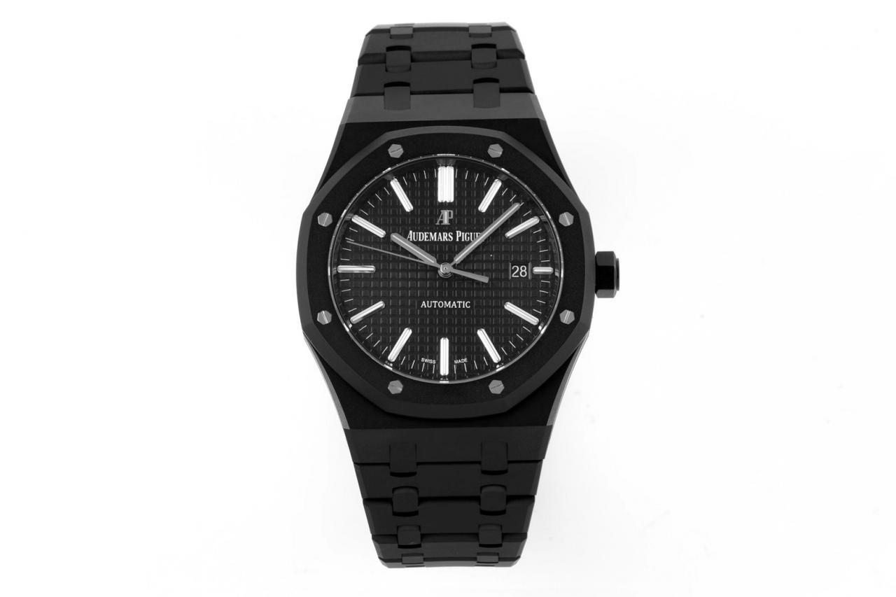 AUDEMARS PIGUET 오데마피게 로얄오크 15400 검판 블랙 DLC 15400