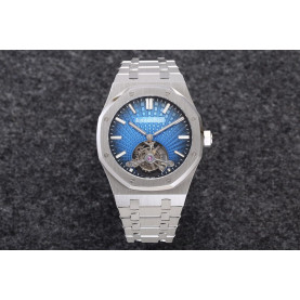 AUDEMARS PIGUET 오데마피게 로얄오크 뚜르비옹 스틸 블루다이얼