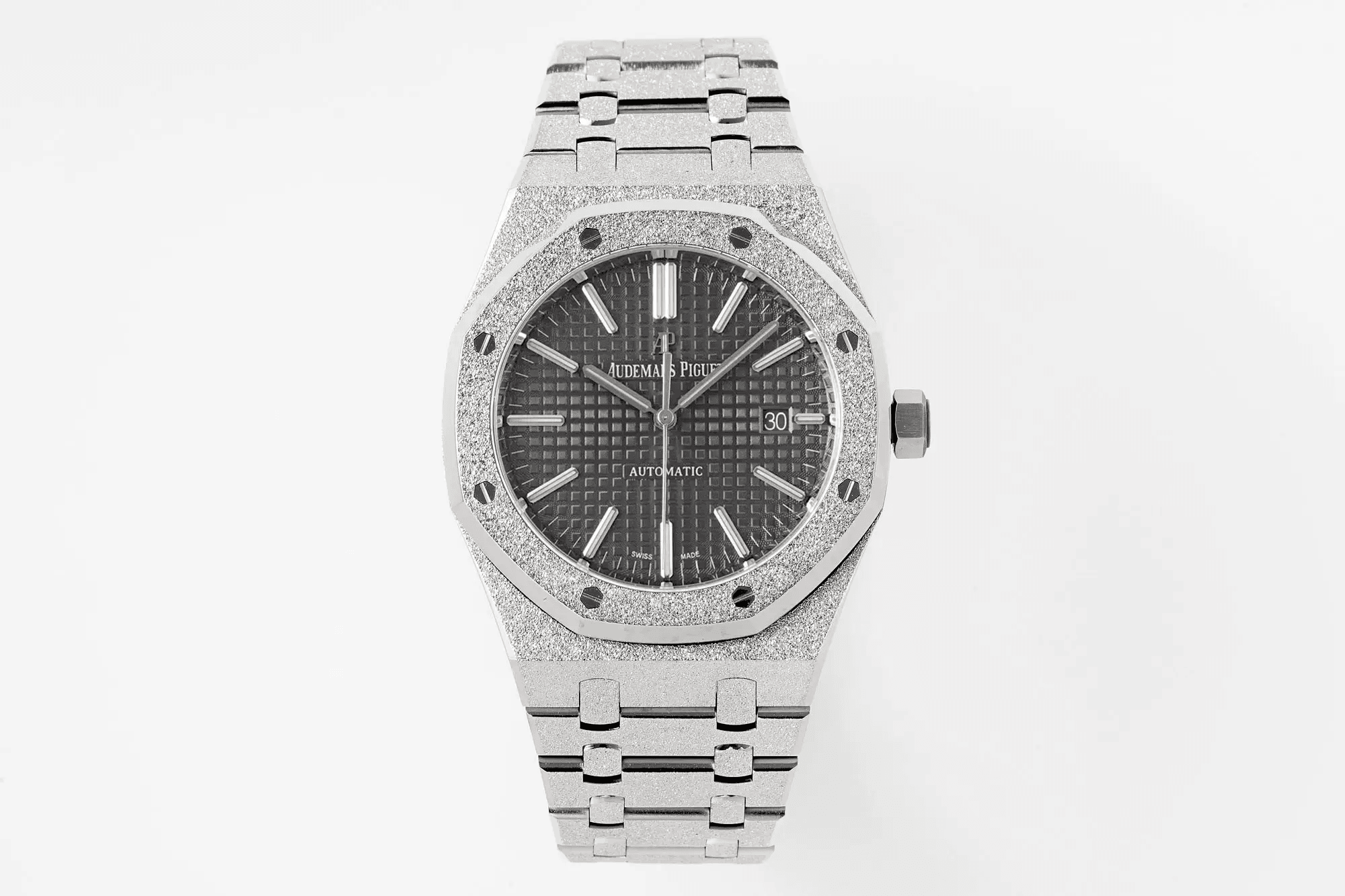 AUDEMARS PIGUET 오데마피게 로얄오크 프로스트 골드 그레이 15410