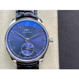 IWC 아이더블유씨 포르투기저 크로노 실버 블루다이얼