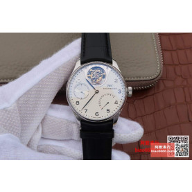 IWC 아이더블유씨 포르투기저 뚜르비옹 미스테르 스틸 화이트다이얼