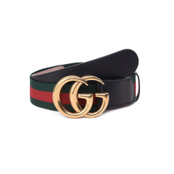 GUCCI 구찌 인터로킹 G 버클 웹 벨트