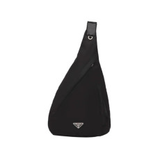 PRADA 프라다 리나일론 앤 레더 숄더 스트랩 백팩 2VZ092