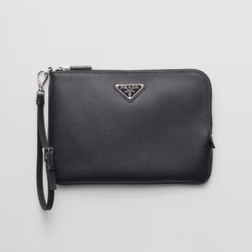 PRADA 프라다 스몰 사피아노 가죽 파우치 2NH024
