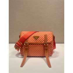 PRADA 프라다 삼각 로고 심볼 자수 리나일론 숄더백 1BD383 3COLOR