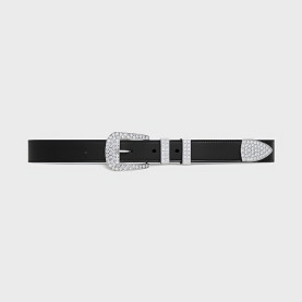 CELINE 셀린느 빈티지 소가죽 워터 다이아몬드 벨트 45BFF3 (25mm) 2COLOR