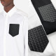 BOTTEGA VENETA 보테가베네타 레더포켓 솔리드 셔츠