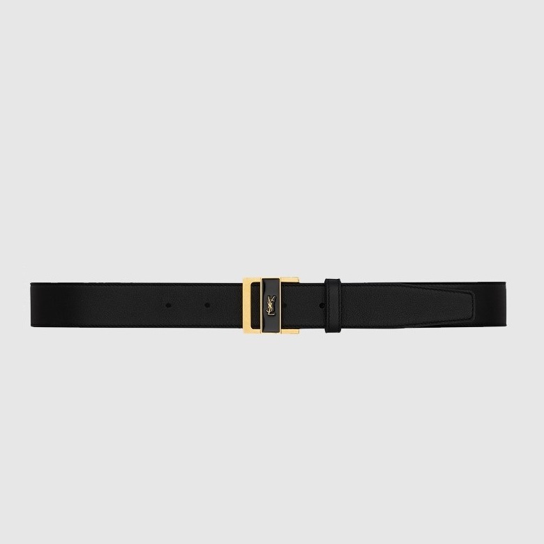 SAINT LAURENT 생로랑 박스 가죽 벨트 788067 (30mm) 2COLOR