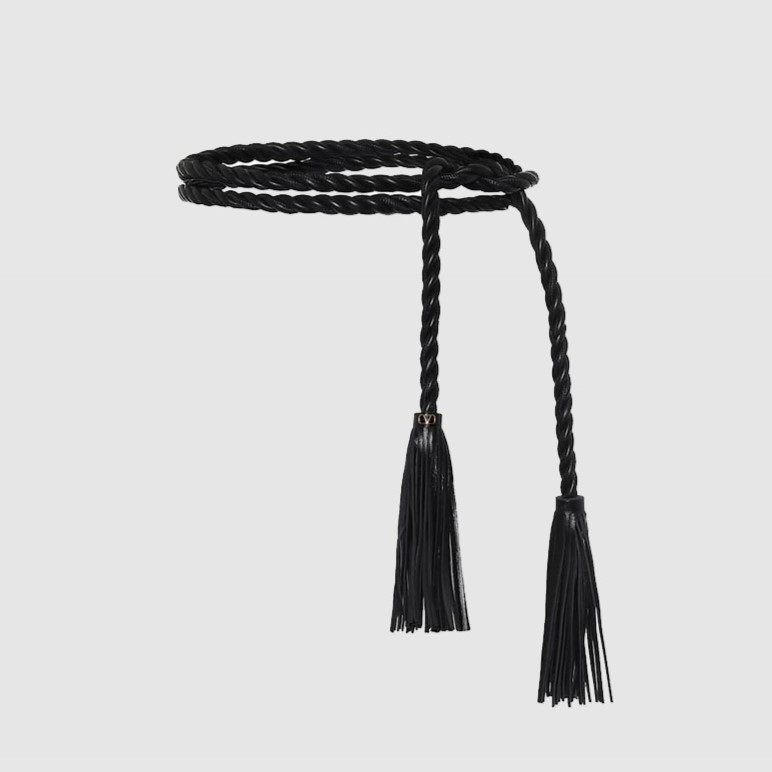 VALENTINO 발렌티노 로프 웨빙 랩 벨트 (10mm) 2COLOR
