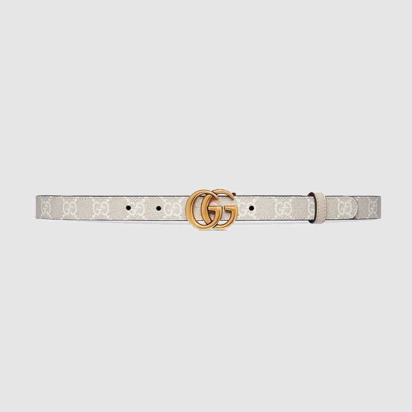 GUCCI 구찌 GG 마몽 리버서블 씬 벨트 659418 (20mm) 2COLOR