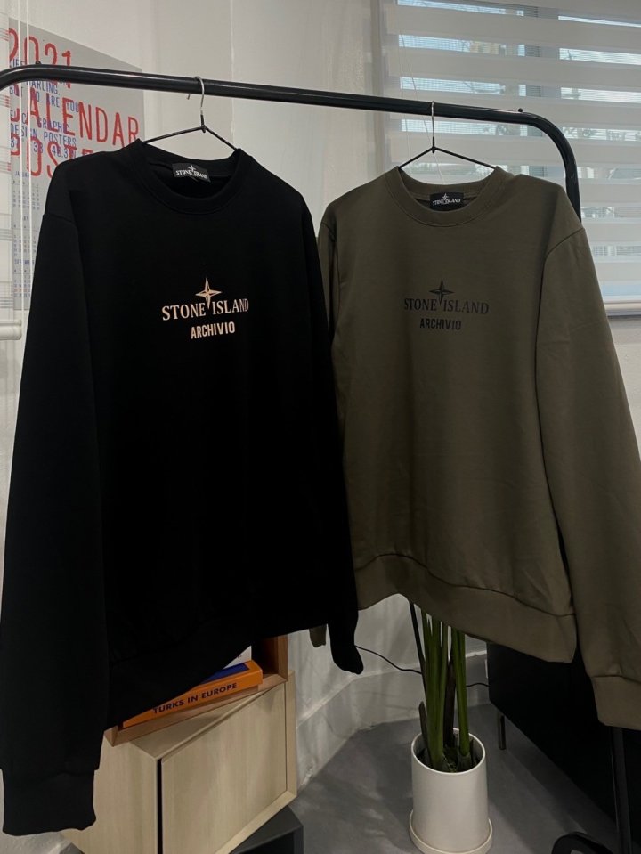 STONE ISLAND 스톤아일랜드 야전 프린팅 맨투맨