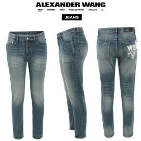 ALEXANDER WANG 알렉산더왕 메인 로고 슬림 일자진
