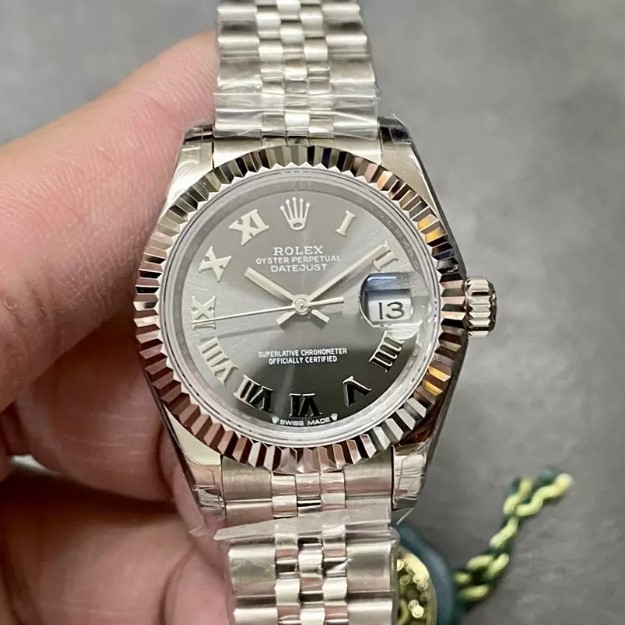 ROLEX 로렉스 레이디 데이저스트 그레이 로만 다이얼 실버 28mm 279173