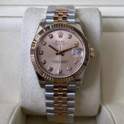 ROLEX 로렉스 여성용 데이저스트 RG 다이아몬드 다이얼 콤비 SS/RG 31mm 278271