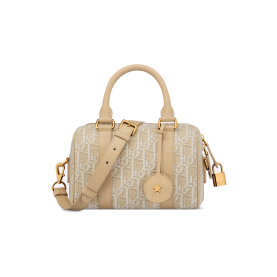 DIOR 디올 오블리크 자카드 그루브 보스턴백