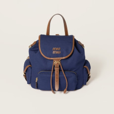 MIUMIU 미우미우 캔버스 및 가죽 백팩 5BZ042 2COLOR