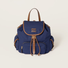MIUMIU 미우미우 캔버스 및 가죽 백팩 5BZ042 2COLOR