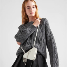 PRADA 프라다 더블 지퍼 트라이앵글 미니백 1NR015