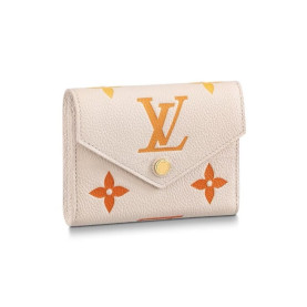 LOUIS VUITTON 루이비통 빅토린 월렛 레더 모노그램 엠보싱 동전 카드슬롯 M82202