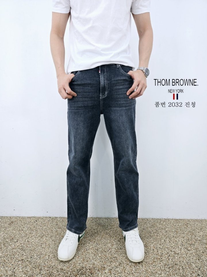 THOM BROWNE 톰브라운 아이스 일자 청바지 2COLOR