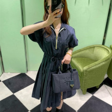 PRADA 프라다 린넨 토트백 1BA038